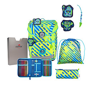 DerDieDas ErgoFlex Easy NEON Monster Schulranzenset