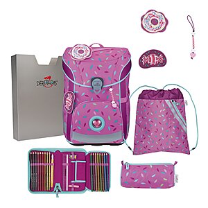 DerDieDas ErgoFlex Easy Schulranzen Set Sweet Sprinkles 6-teilig