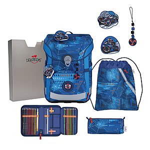 DerDieDas ErgoFlex Easy Schulranzen Set Turbo Speed 6-teilig