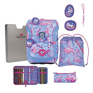 DerDieDas ErgoFlex Easy Superflash Schulranzen Set Magic Unicorn