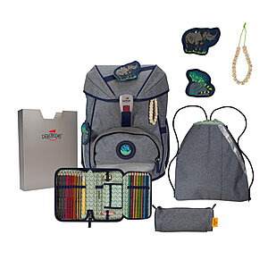 DerDieDas ErgoFlex Exklusiv ECO Blue Planet Schulrucksack Set