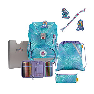 DerDieDas ErgoFlex Exklusiv LED Active Schulrucksack-Set