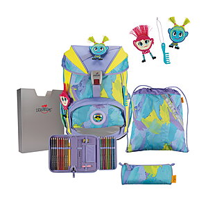 DerDieDas ErgoFlex Hippie Hair Schulrucksack-Set