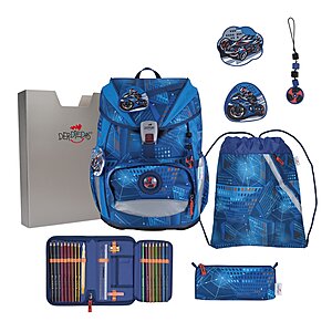 DerDieDas ErgoFlex Light Schulranzen Set Turbo Speed 6-teilig