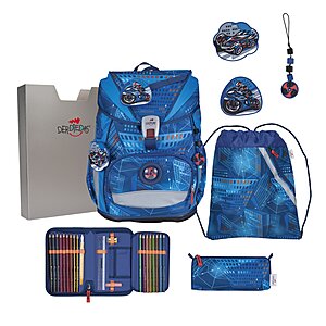 DerDieDas ErgoFlex Superlight Schulranzen Set Turbo Speed 6-teilig