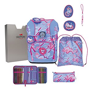 DerDieDas ErgoFlex Tiny Superflash Schulranzen Set Magic Unicorn