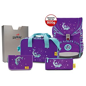 Step By Step Cloud Schulranzen Set Happy Dolphins 5 Teilig Motiv