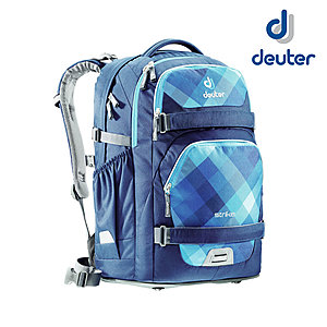 Deuter Schulrucksack Strike Blue Crosscheck, mit 32 Liter Volumen