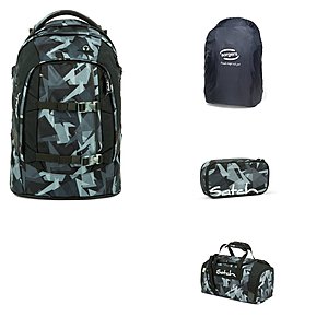 Satch Pack Gravity Grey 4tlg Schulrucksack Set