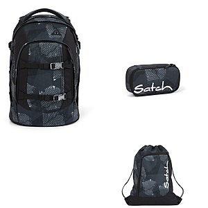 Satch Pack Infra Grey 3tlg Schulrucksack-Set
