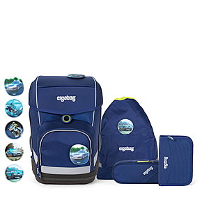 5-tlg 19348508 Neu ergobag Schulrucksackset cubo SchlittenzauberBär