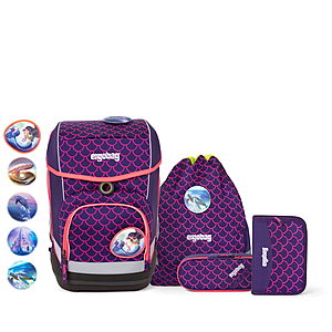 Ergobag Cubo PerlentauchBr Schulranzen Set 5 tlg.