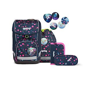 Ergobag Cubo PhantBrsiewelt Glow Schulranzen-Set