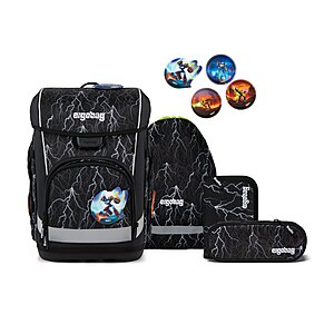 Ergobag Cubo light Schulranzen Set SuperReflektBr