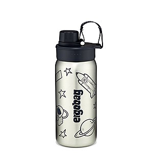 Ergobag Trinkflasche Edelstahl Schwarz