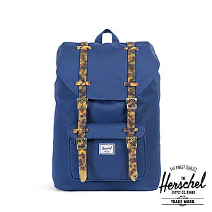 Herschel Little America Mid-Volume Twil Blue Tort Shell Rub