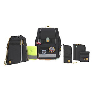 Lässig Boxy Schulranzen-Set Unique black