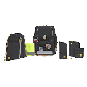 Lssig Boxy Schulranzen-Set Unique black