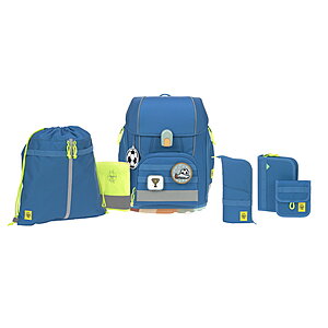 Lssig Boxy Schulranzen-Set Unique blue