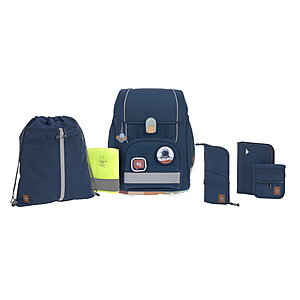 Lssig Boxy Schulranzen-Set Unique navy