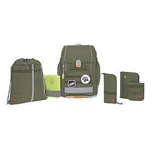 Lssig Boxy Schulranzen-Set Unique olive