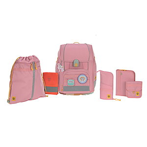 Lssig Boxy Schulranzen-Set Unique pink