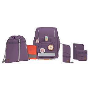 Lssig Boxy Schulranzen-Set Unique purple