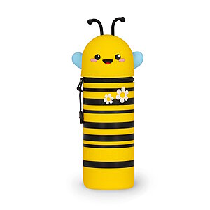 Legami 2in1 Bee - Biene -Silikon Pencil Case - Federmppchen