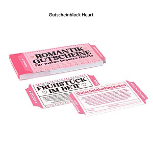 Legami Block 24 Gutschein Heart