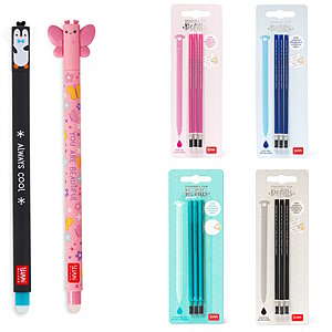 Legami Erasable Gel Pen Set inkl. Butterfly und Refill