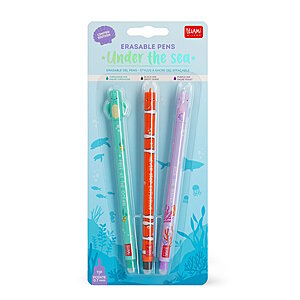 Legami lschbare Gelstifte - Erasable Pen Under the Sea 3 teiliges Set