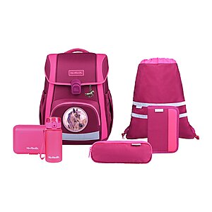 McNeill Bravo Schulranzen Set Berry 9-teilig