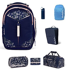 Satch Match Bloomy Breeze 2024 7. tlg Schulrucksack-Set. Set