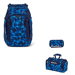 Satch Match Blue Crush Schulrucksack Set 3tlg