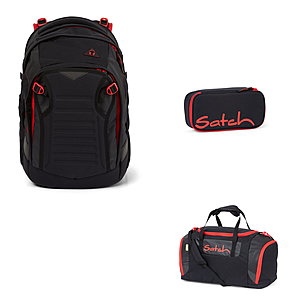 Satch Match Fire Phantom 3tlg Schulrucksack-Set