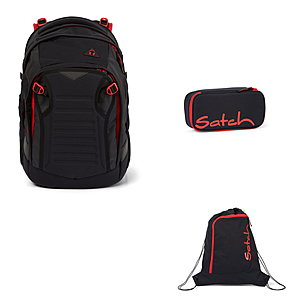 Satch Match Fire Phantom 3tlg Schulrucksack-Set