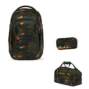 Satch Match Jurassic Jungle 3tlg Schulrucksack-Set