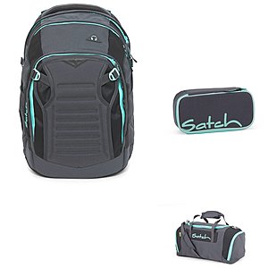 Satch Match Mint Phantom Schulrucksack Set 3tlg