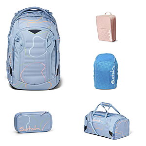 Satch Match Vivid Blue 5tlg Schulrucksack-Set