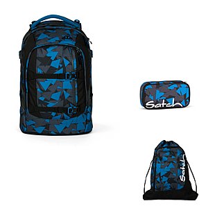 Satch Pack Blue Triangel 3 tlg. Set inkl. Sportbeutel