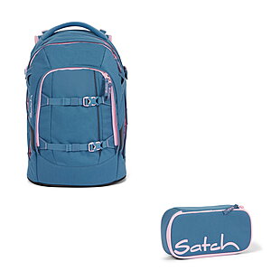 Satch Pack Deep Rose 2tlg Schulrucksack-Set