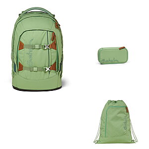 Satch Pack Jade Green 3tlg Schulrucksack-Set