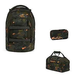 Satch Pack Jurassic Jungle 3tlg Schulrucksack-Set