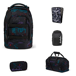 Satch Pack Night Vision 5tlg Schulrucksack-Set