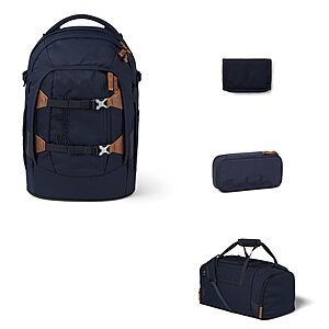 Satch Pack Nordic Blue 4tlg. Schulrucksack-Set