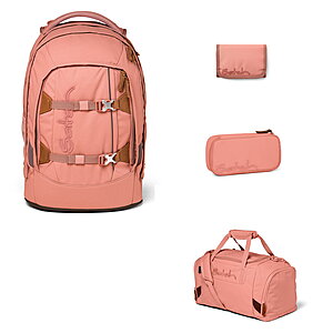 Satch Pack Nordic Coral 4tlg Schulrucksack-Set