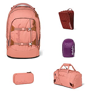 Satch Pack Nordic Coral 5tlg Schulrucksack-Set