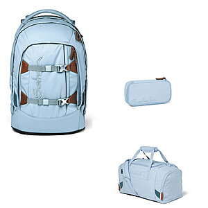 Satch Pack Nordic Ice Blue 3tlg Schulrucksack-Set