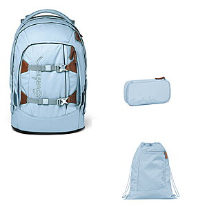 Satch Pack Nordic Ice Blue 3tlg Schulrucksack-Set