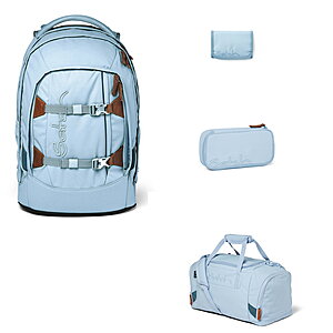 Satch Pack Nordic Ice Blue 4tlg Schulrucksack-Set